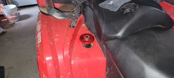Canam Billet aluminum gas cap